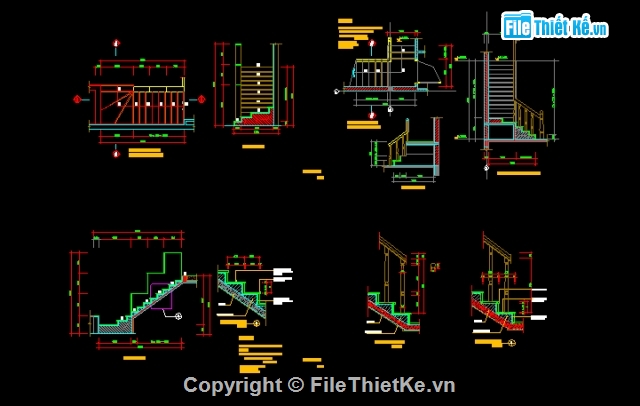 Bản vẽ,Bản vẽ autocad,cầu thang,tham khảo,autocad,mẫu cầu thang